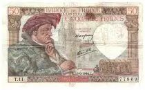 Francia 50 Francs Jacques Coeur - 13-06-1940 - Serial T.11-77969 - F.19.01