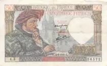 Francia 50 Francs Jacques Coeur - 13-06-1940 Serial G.5 - F