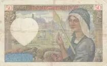 Francia 50 Francs Jacques Coeur - 13-06-1940 Serial V.1 - F
