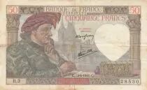 Francia 50 Francs Jacques Coeur - 13-06-1940 Serial V.1 - F