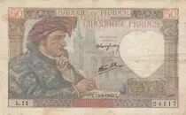 Francia 50 Francs Jacques Coeur - 13-06-1940 Serial V.1 - F