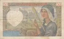 Francia 50 Francs Jacques Coeur - 13-06-1940 Serial V.1 - F