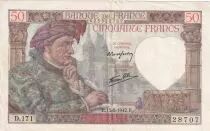 Francia 50 Francs Jacques Coeur - 15-05-1942 - Serial D.171