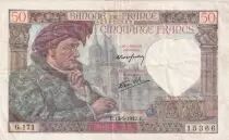 Francia 50 Francs Jacques Coeur - 15-05-1942 - Serial G.171