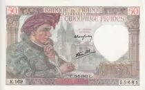 Francia 50 Francs Jacques Coeur - 15-05-1942 - Serial K.169 - P.93