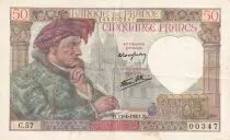 Francia 50 Francs Jacques Coeur - 17-04-1941 - Serial C.57 - P.93