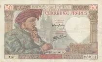 Francia 50 Francs Jacques Coeur - 17-04-1941 Serial O.57