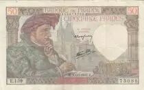 Francia 50 Francs Jacques Coeur - 20-11-1941- Serial E.139