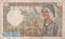 Francia 50 Francs Jacques Coeur - 20-11-1941- Serial X.138 - VG to F - P.93