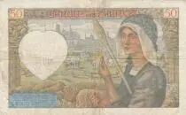 Francia 50 Francs Jacques Coeur - 24-04-1941 - Serial Q.76