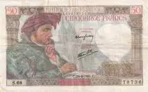 Francia 50 Francs Jacques Coeur - 24-04-1941 - Serial S.68