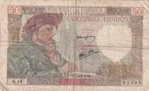 Francia 50 Francs Jacques Coeur - 26-09-1940 - Serial S.18 - P.93