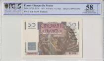 Francia 50 Francs Le Verrier - 1951 - PCGS AU 58