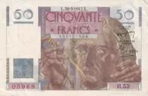 Francia 50 Francs Le Verrier - 20-03-1947 - Serial H.53