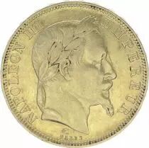Francia 50 Francs Napoleon III Laureate head - 1866 A Paris