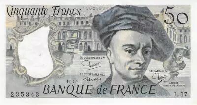Francia 50 Francs Quentin de la Tour - 1979 Serial L.17 - AU
