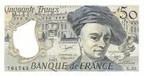 Francia 50 Francs Quentin de la Tour - 1983 Serial K.33 - AU+