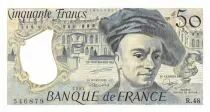 Francia 50 Francs Quentin de la Tour - 1987 Serial R.48 - AU