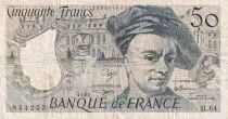 Francia 50 Francs Quentin de la Tour - 1991-  Serial H.64
