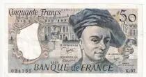 Francia 50 Francs Quentin de la Tour - Serial K.37 - 1984 - P152b