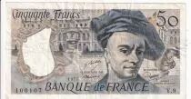 Francia 50 Francs Quentin de la Tour - Serial V.9 - 1977 - P152a
