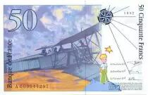 Francia 50 Francs Saint-Exup&eacute;ry - 1992