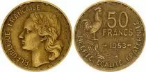 Francia 50 Francs Woman head - 1953 B Beamont-le-Roger