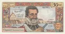Francia 50 NF - Henri IV - 03-09-1959-1959 - Serial J.34 - P.143