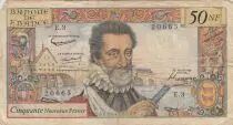 Francia 50 NF - Henri IV - 05-03-1959 - Serial E.3
