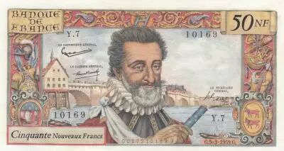 Francia 50 NF - Henri IV - 05-03-1959 - Serial Y.7