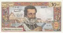 Francia 50 NF - Henri IV - 05-11-1959 - Serial O.41