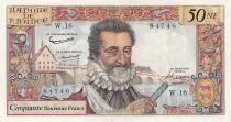 Francia 50 NF Henri IV - 02-07-1959 Serial W.16