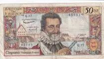 Francia 50 NF Henri IV - 03-09-1959 - Serial Q.27