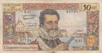 Francia 50 NF Henri IV - 05-11-1959 - Serial N.41