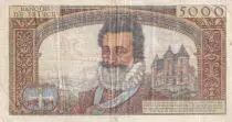 Francia 50 NF sur 5000 Francs - Henri IV - 30-10-1958 - Serial A.96 - P.139