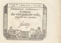 Francia 50 Sols Liberty and Justice (23-05-1793) - French Revolution - Serial 270