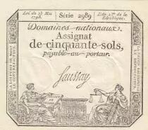 Francia 50 Sols Liberty and Justice (23-05-1793) - French Revolution - Serial 2989