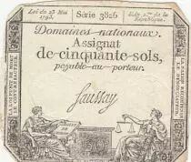 Francia 50 Sols Liberty and Justice (23-05-1793) - French Revolution - Serial 3826