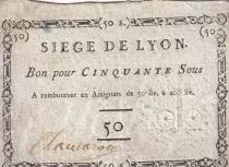 Francia 50 Sous Si&egrave;ge de Lyon - 19-09-1793