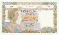 Francia 500 Francs  - The Peace - 31-07-1941 - Serial G.3349