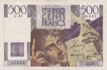 Francia 500 Francs - Chateaubriand - 07-11-1945 - Serial U.41 - F.34.03