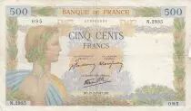 Francia 500 Francs - La Paix - 21-05-1941 - Serial N.2935 - P.95