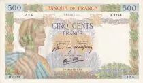 Francia 500 Francs - La Paix - 26-06-1941 - Serial B.3286 - P.95