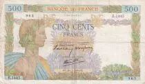 Francia 500 Francs - La Paix - 28-11-1940 - Serial E.1445  - P.95