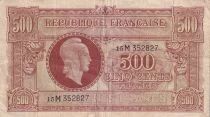 Francia 500 Francs - Marian - 1945 - Letter 15M
