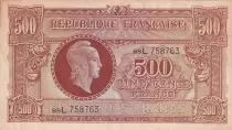 Francia 500 Francs - Marian - 1945 - Serial L - Serial 88L