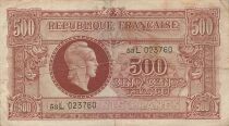 Francia 500 Francs - Marianne - 1945 - Letter L