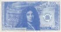 Francia 500 Francs - Moli&egrave;re - Billet scolaire - 1964 - S&eacute;rie Z.13