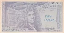 Francia 500 Francs - Moli&egrave;re - Billet scolaire