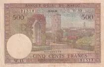 Francia 500 Francs - Morocan village - 19-12-1956 - P.46